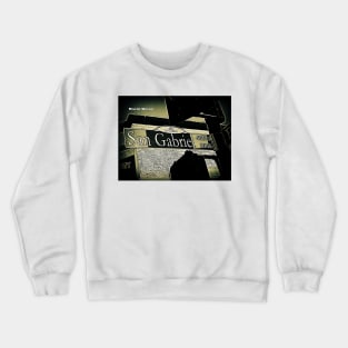 San Gabriel Boulevard, San Gabriel, California by Mistah Wilson Crewneck Sweatshirt